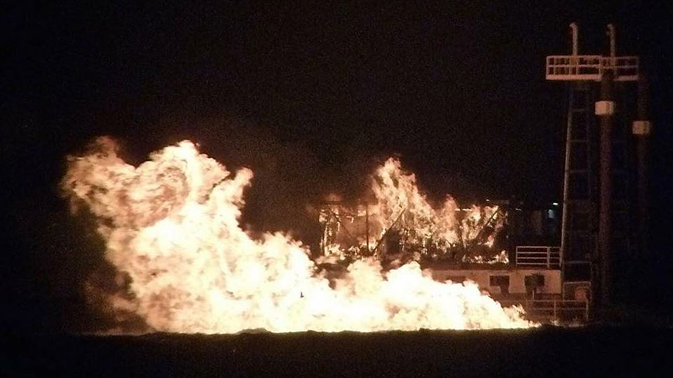 csd-jonathon-king-boyd-catches-fire-at-port-oconnor